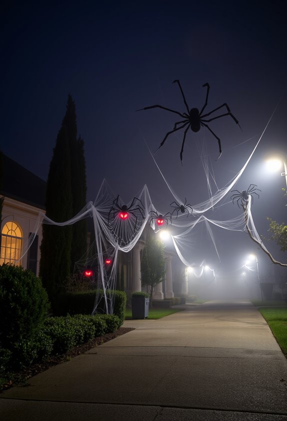 oversized climbing spider centerpiece