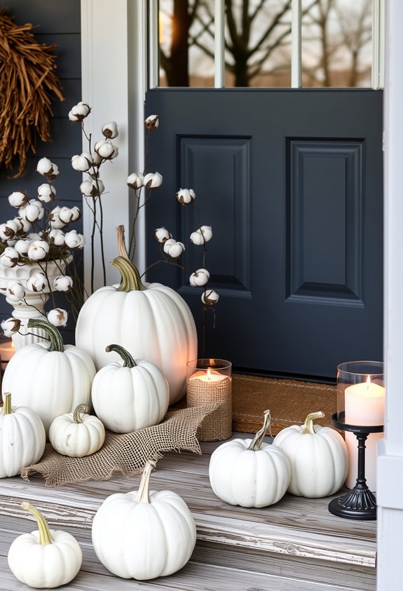 paint plastic pumpkins white