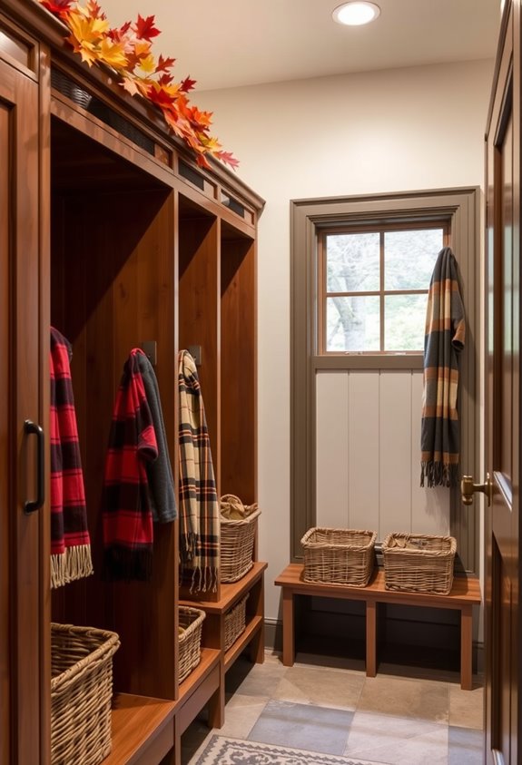 personalized built in locker bays