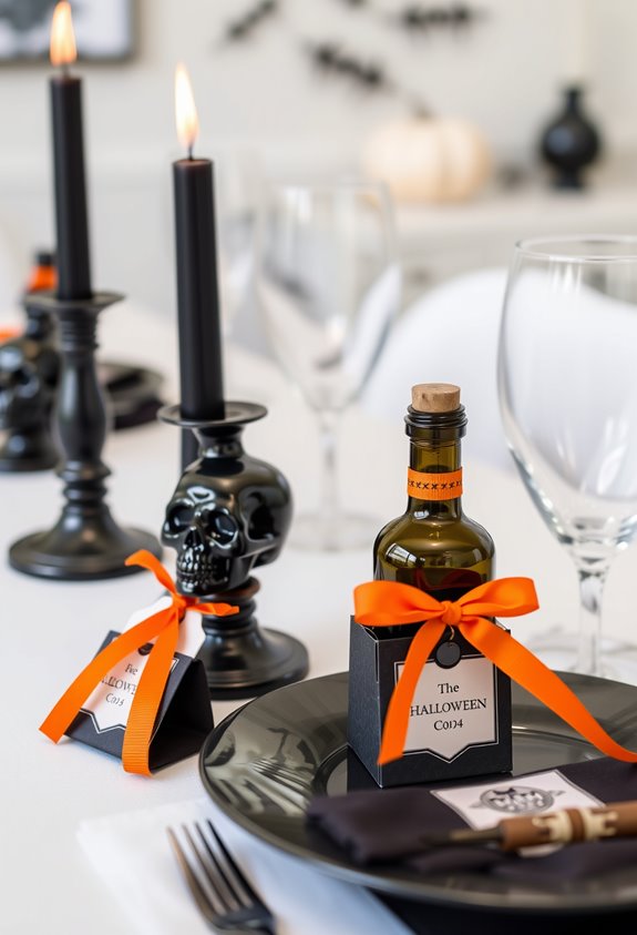 place settings as favors