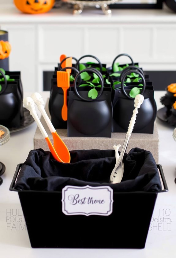 pre portioned organized treat stations