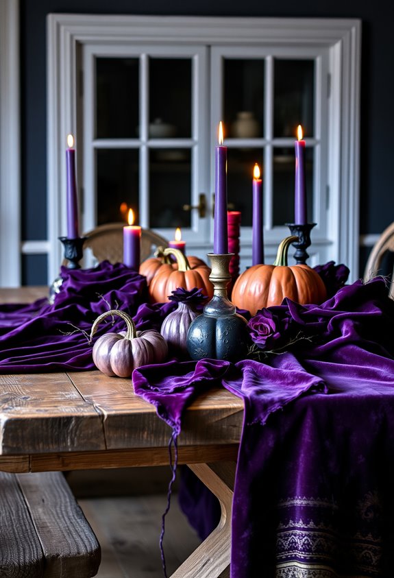 purple halloween decor ideas