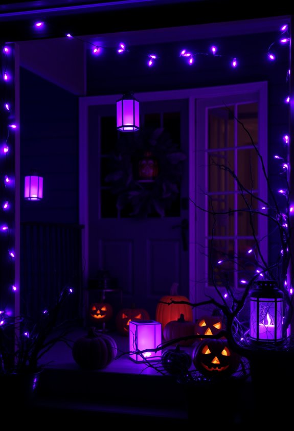 purple lighting for dramatic ambience