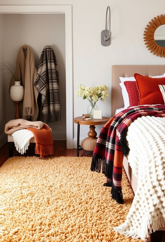 quilt anchor layered textured throws