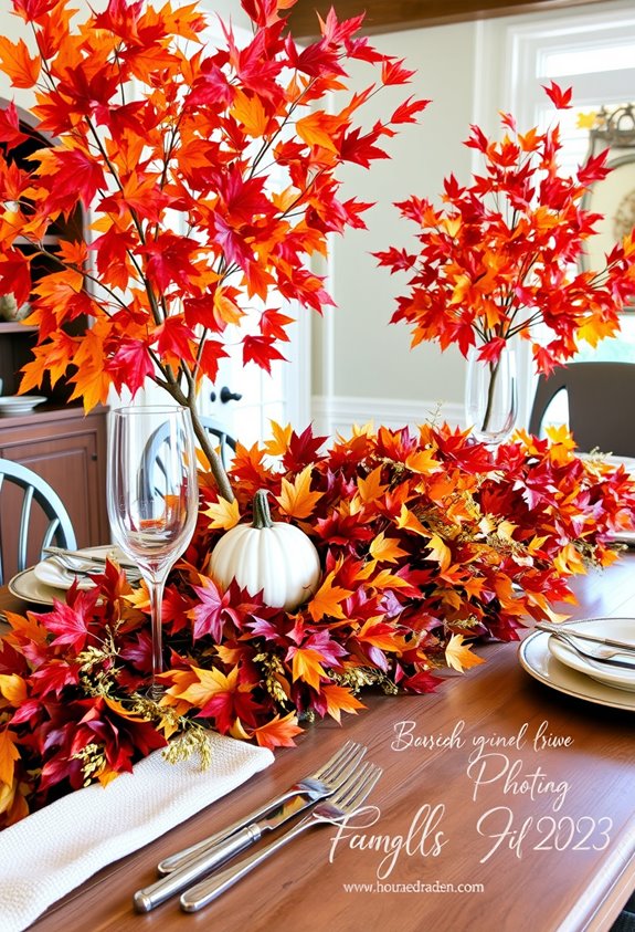 real and faux foliage blend