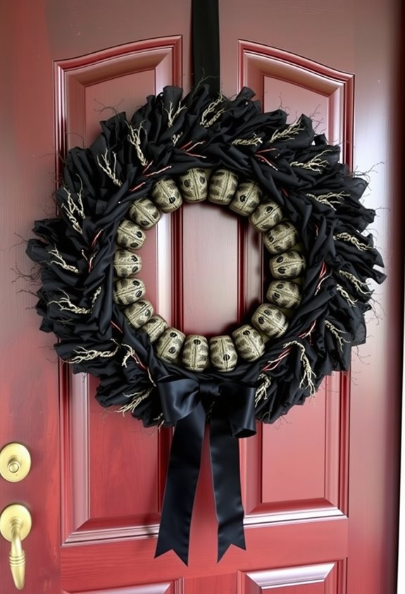 secure heavy wreaths properly