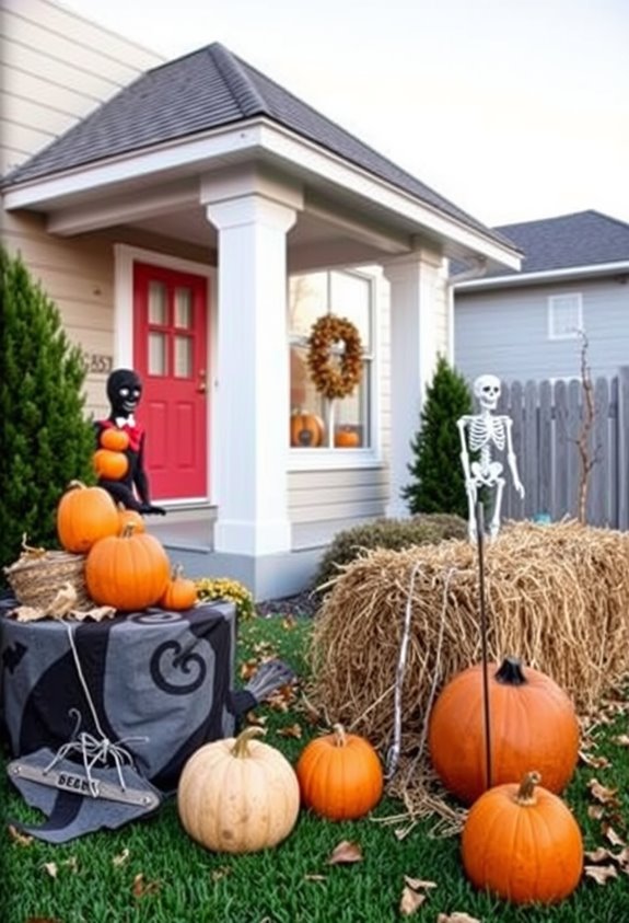 secure yard decorations with anchors