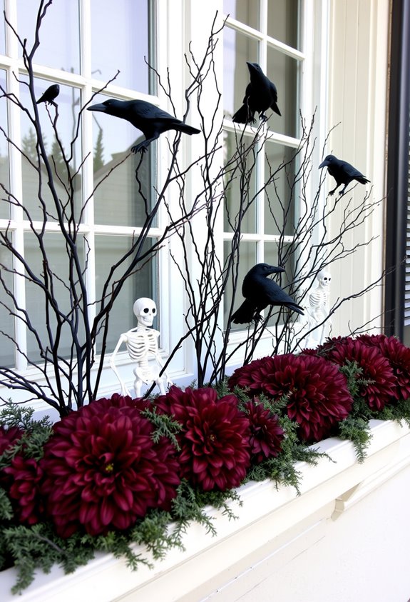 skeletons low crows high