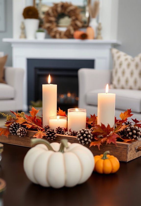 soft clustered candlelight warms spaces