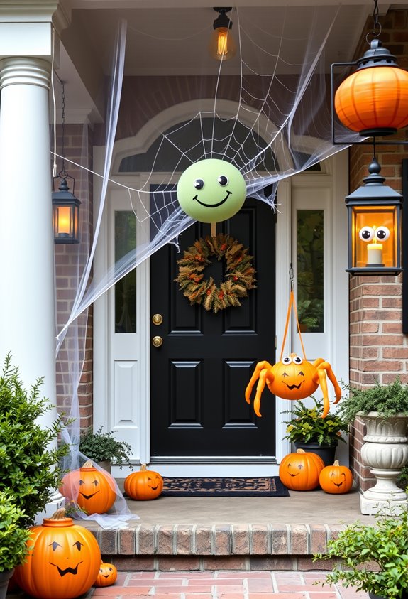 sparkly playful non creepy spiderwebs