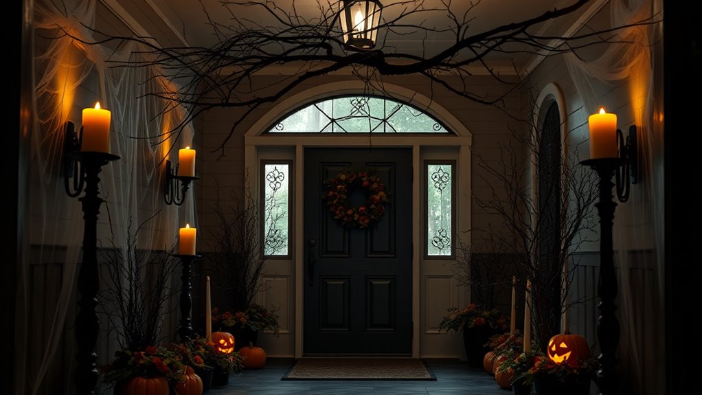 spine chilling halloween entrance ideas