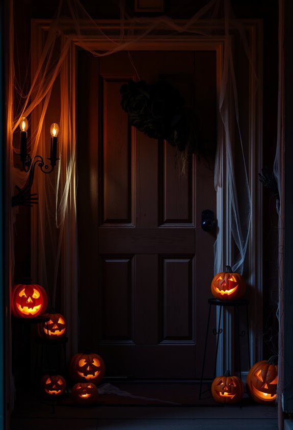spine chilling halloween entryway ideas