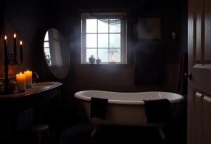 spooky bathroom halloween makeover