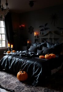 spooky cozy guest room ideas