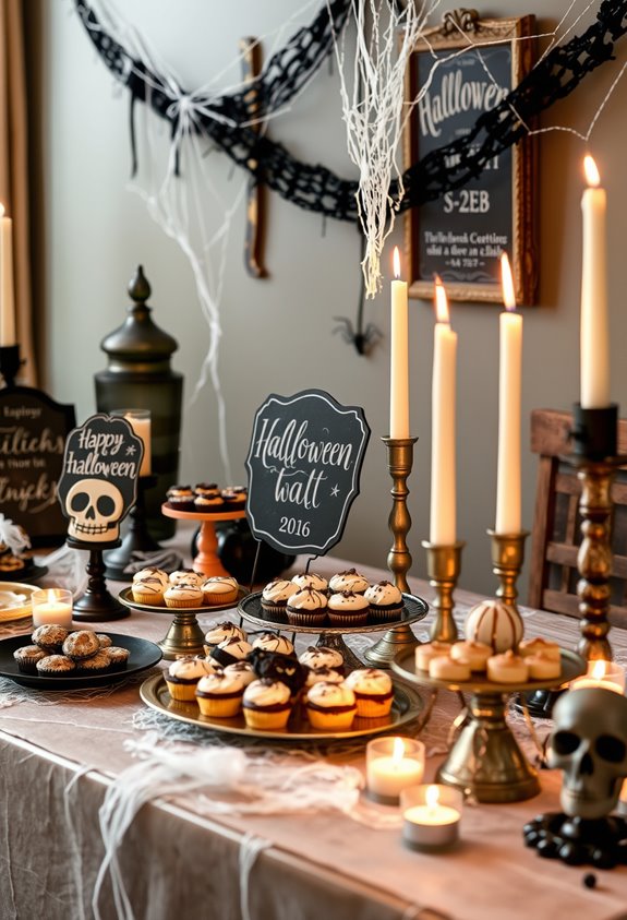 spooky dessert labels boost theme