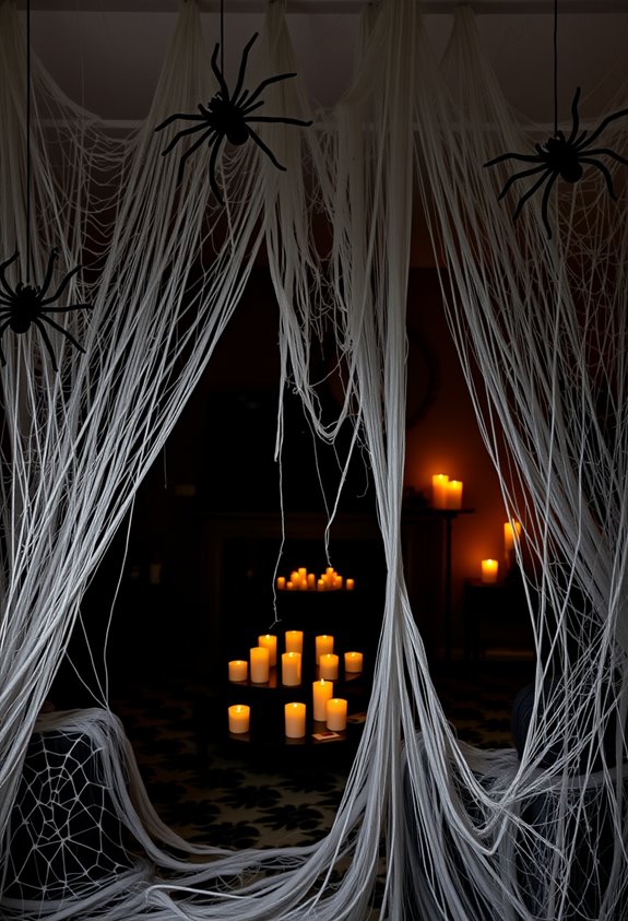 spooky diy halloween spider webs