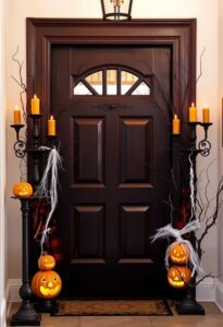 spooky halloween foyer decorating ideas