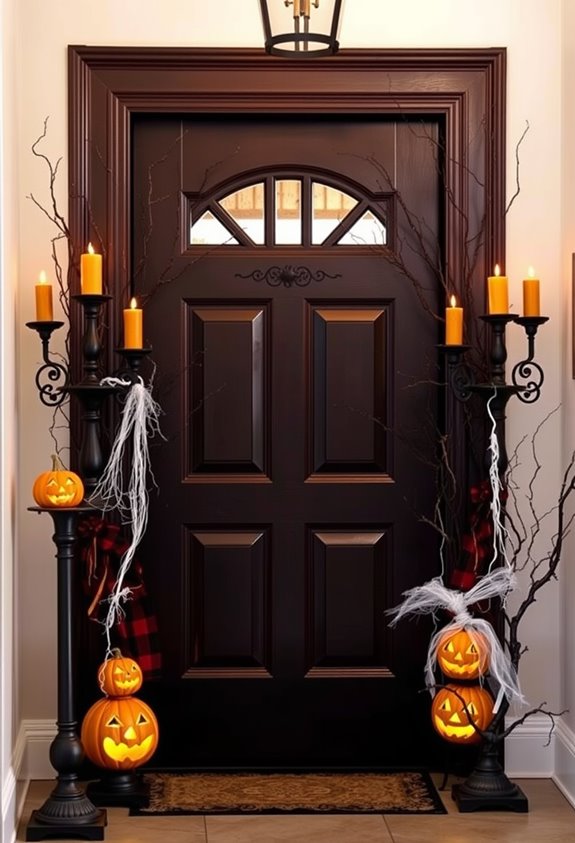spooky halloween foyer decorating ideas