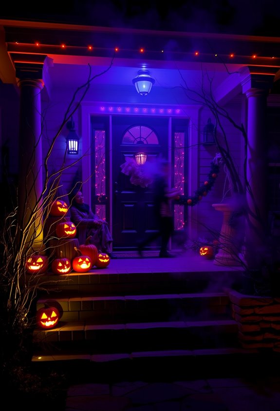 spooky halloween led lighting ideas