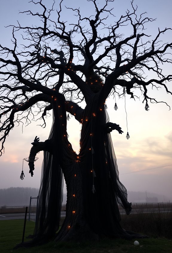 spooky tree yard decorations