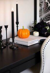 spooky work from home desk decor