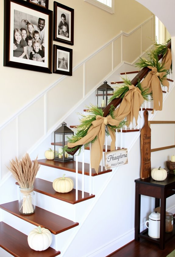 staircase displays tell stories