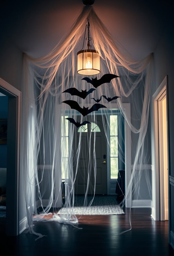 stretchy cobwebs staggered bats