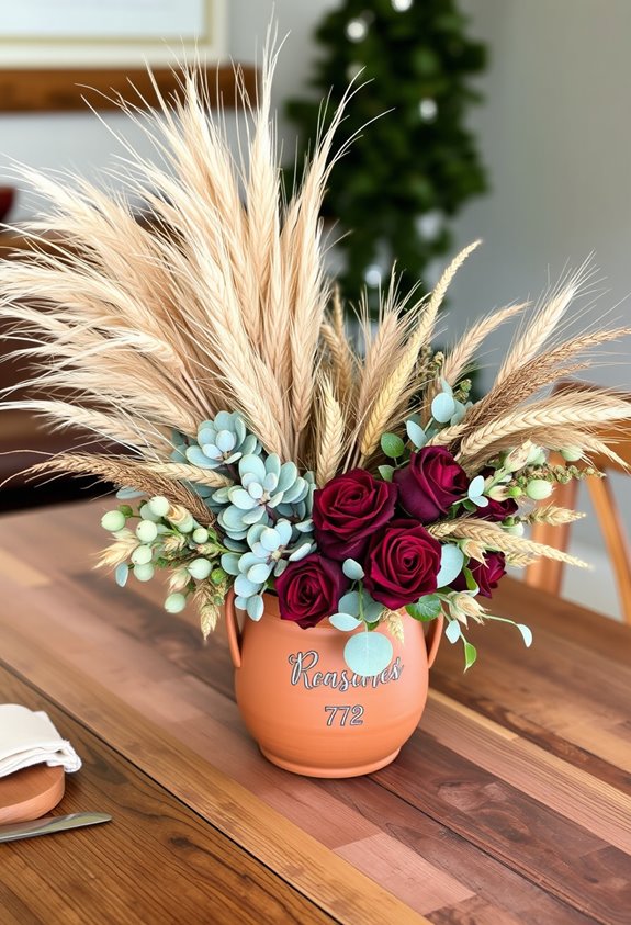structured layered dried centerpiece