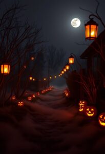 stylish halloween pathway decor ideas