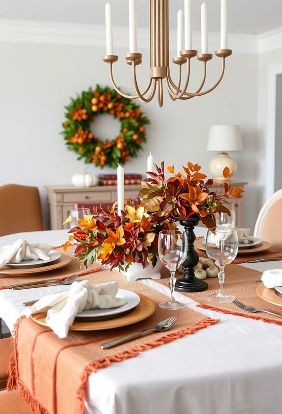 textile layered cohesive table styling