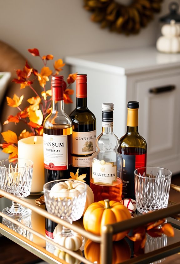 thanksgiving bar cart essentials