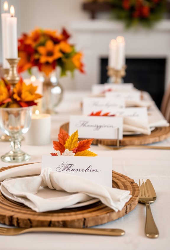 thoughtful assigned seating with placecards