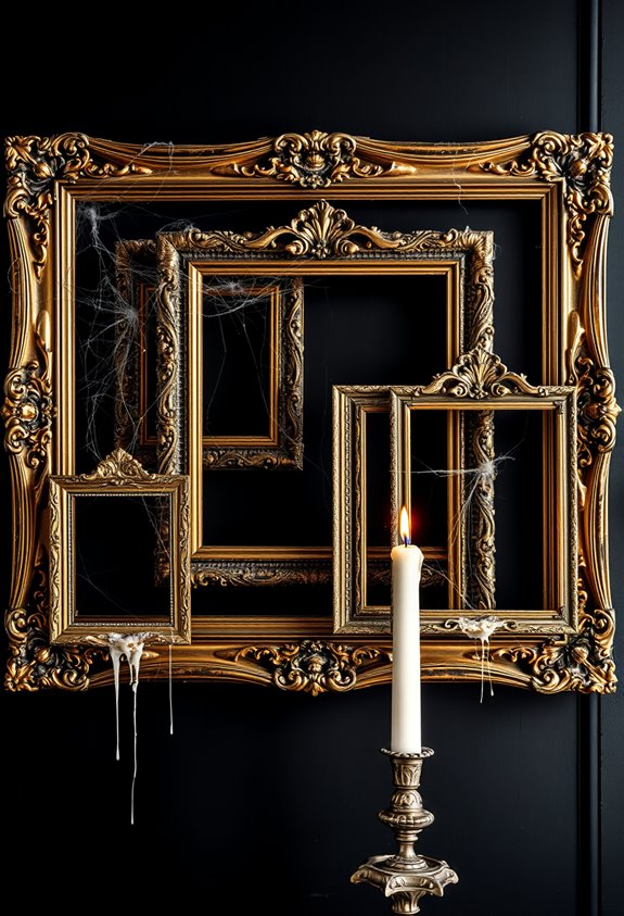 thrifted frames faux gilt