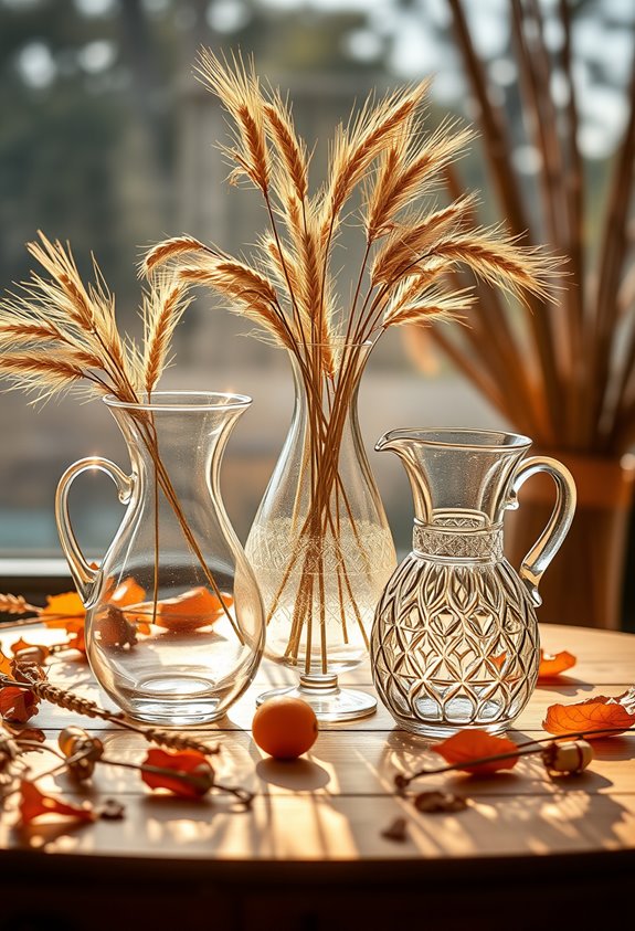thrifted glass reflecting light