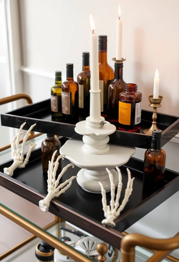 trays risers layered spooky d cor