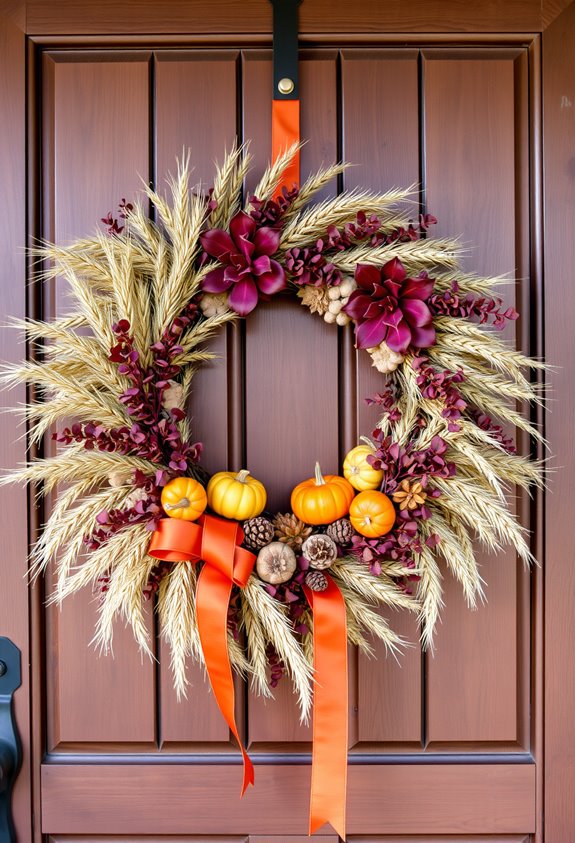 trendy thanksgiving wreath style picks