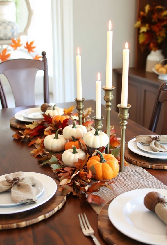 under 50 intentional fall tablescape