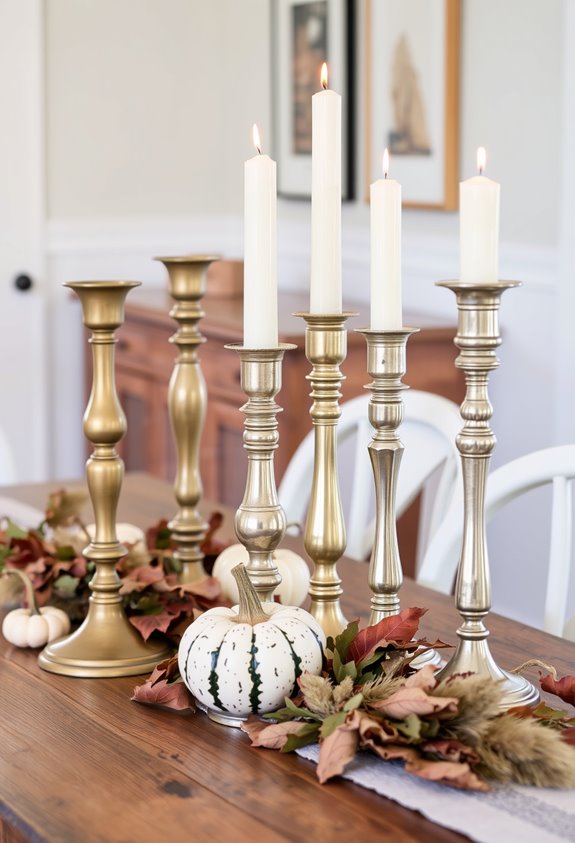 vintage brass candlesticks elevate tables