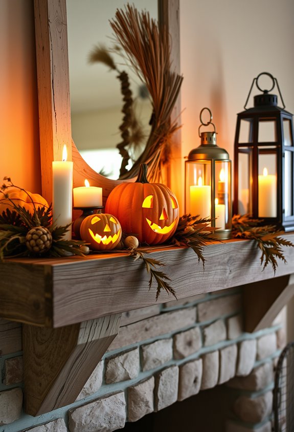 warm amber lantern lit layers