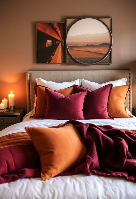 warm earthy thanksgiving bedroom palette