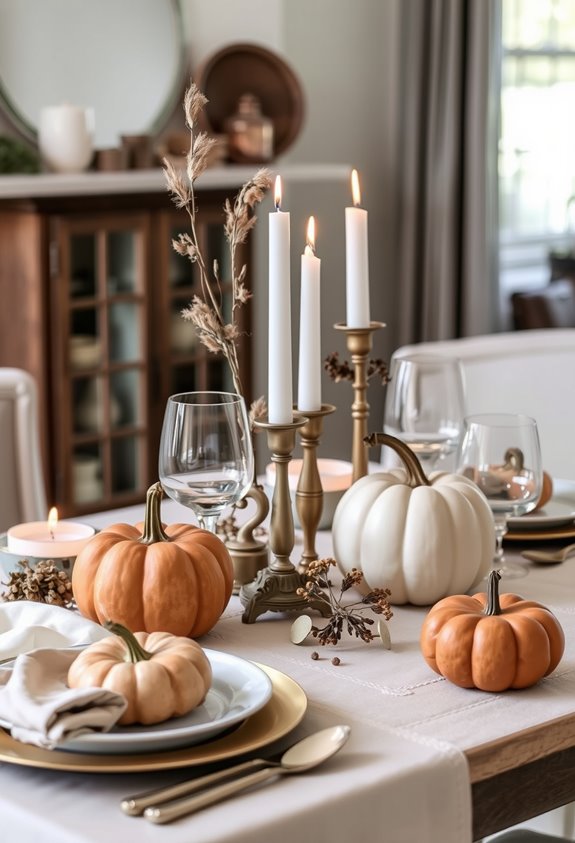 warm minimal autumn decor