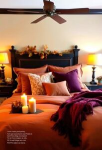 warm rustic fall bedroom retreat