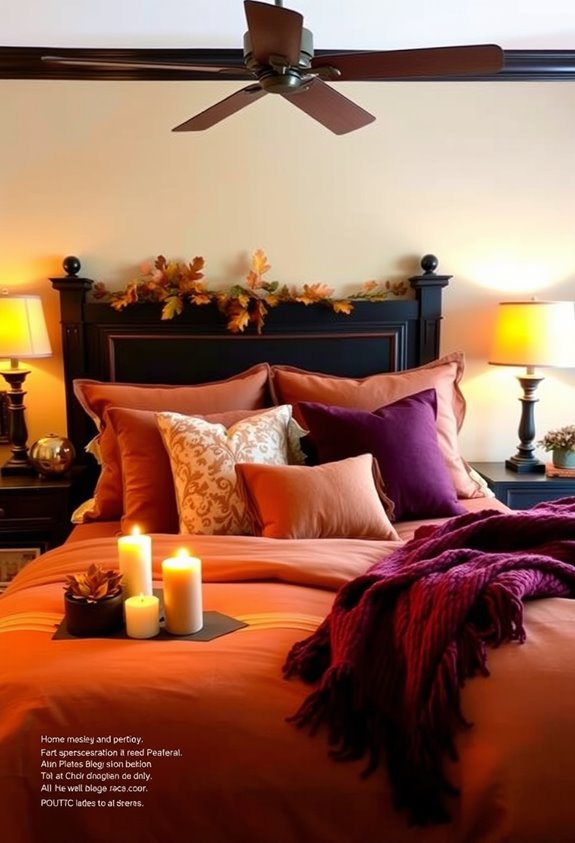 warm rustic fall bedroom retreat