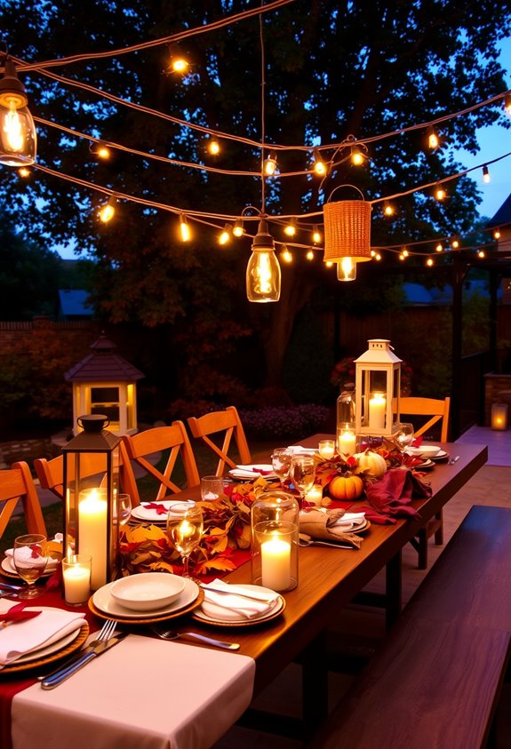 warm white amber lighting