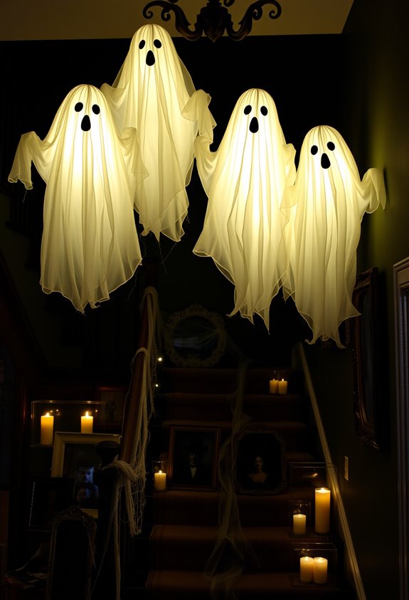weathered haunted mansion replicas