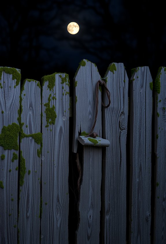 weathered rotten fence finish