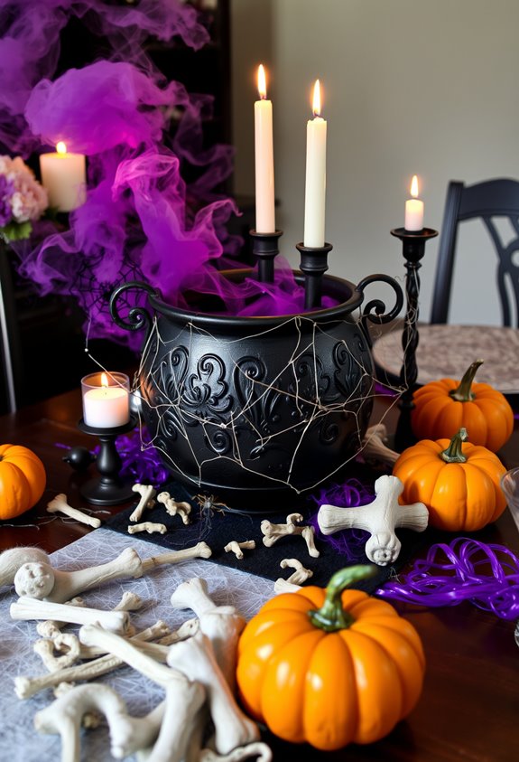 witchy layered glowing cauldron